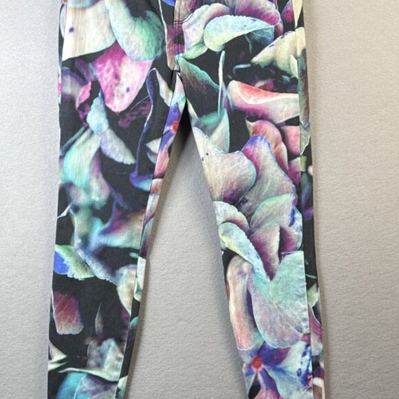 J. Brand Super Skinny Jeans Size 29‎ Hydra Print Floral Cotton Artsy Girly USA - Picture 1 of 12